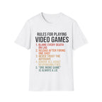 Rules for playing video games