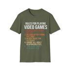 Rules for playing video games