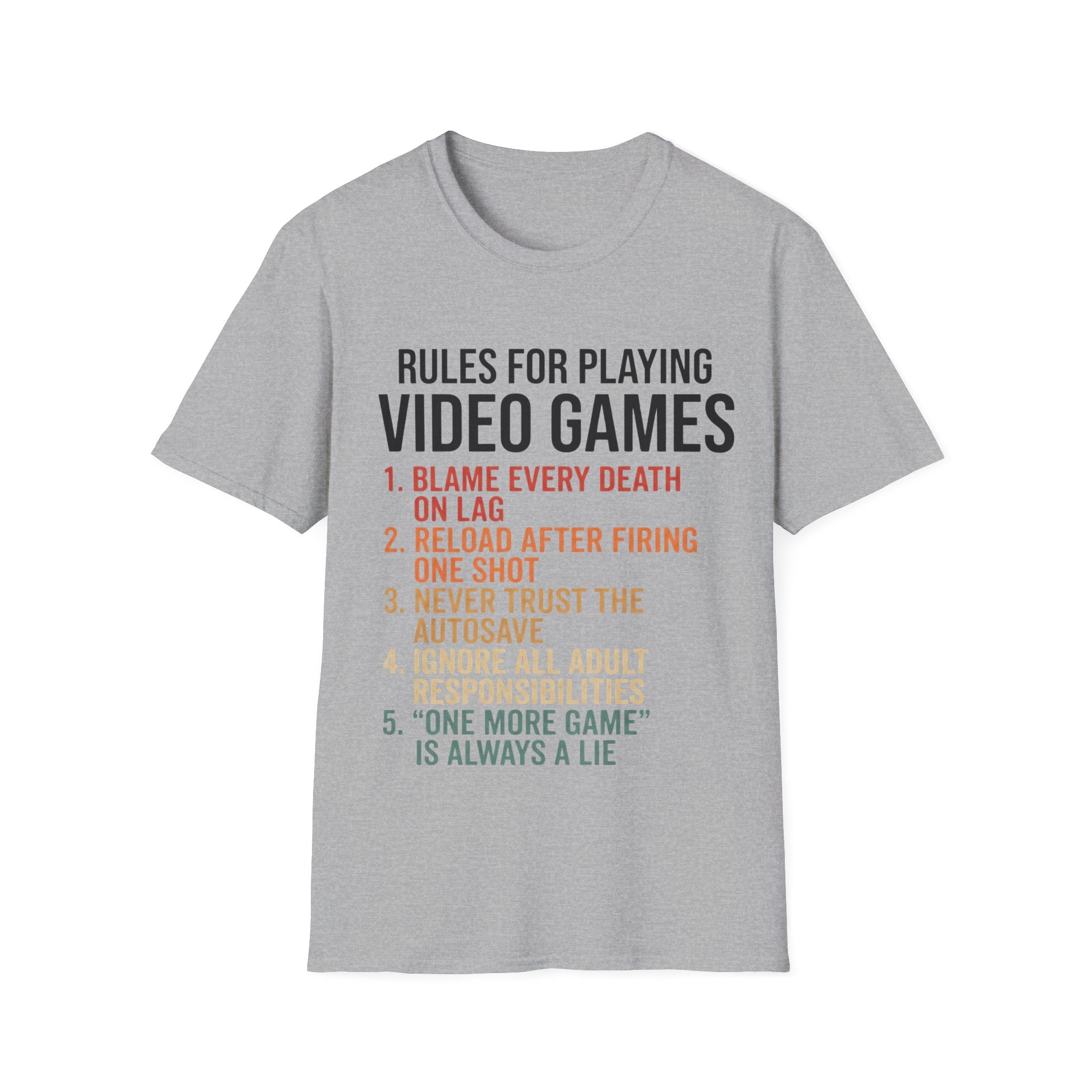 Rules for playing video games
