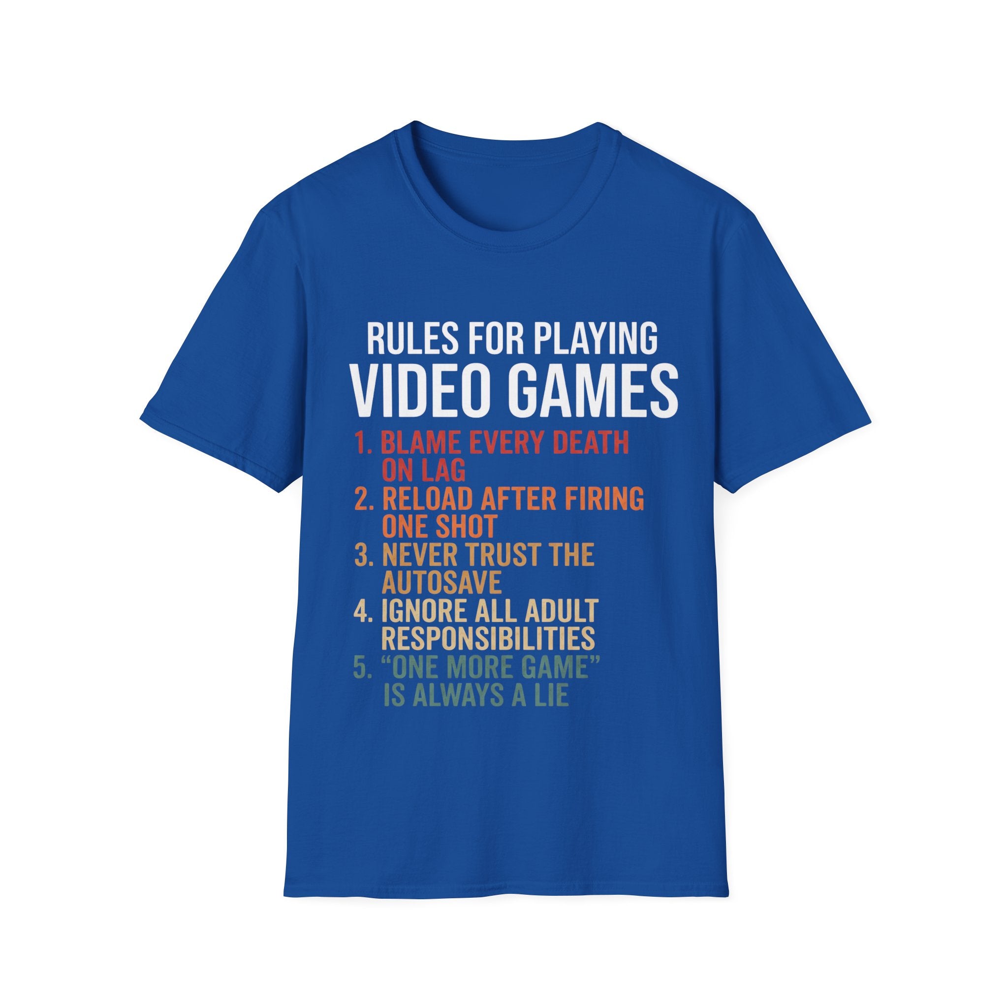 Rules for playing video games