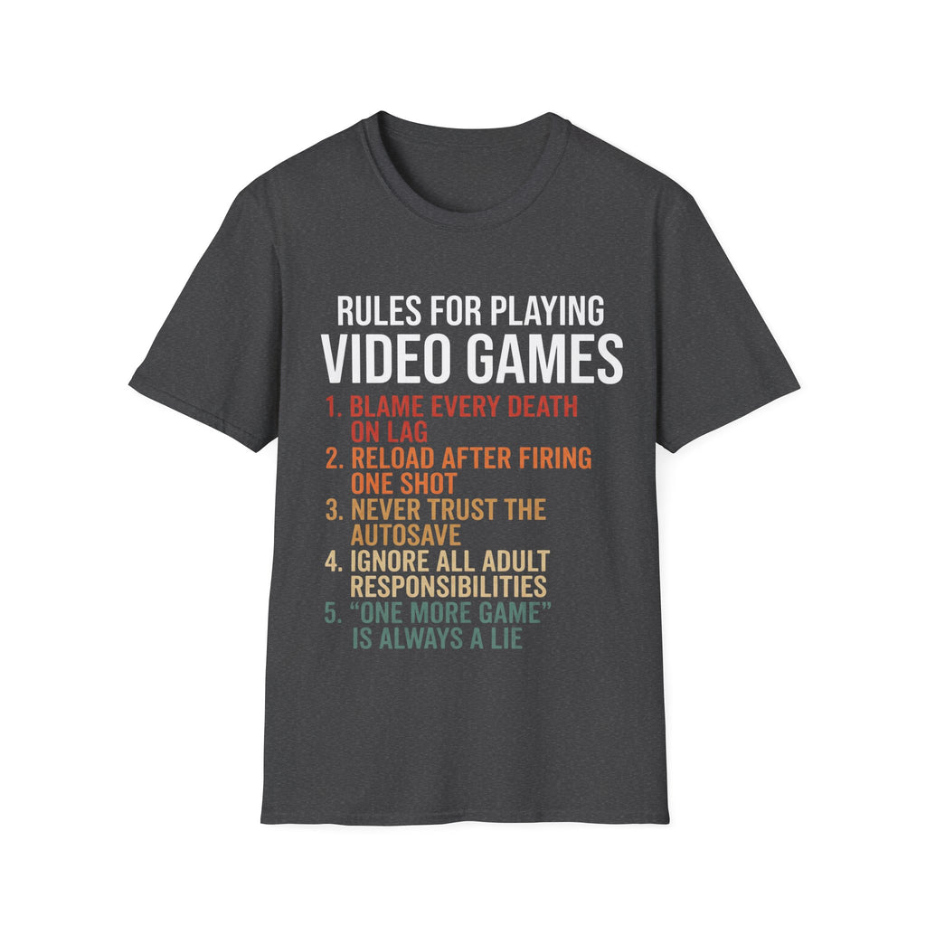 Rules for playing video games