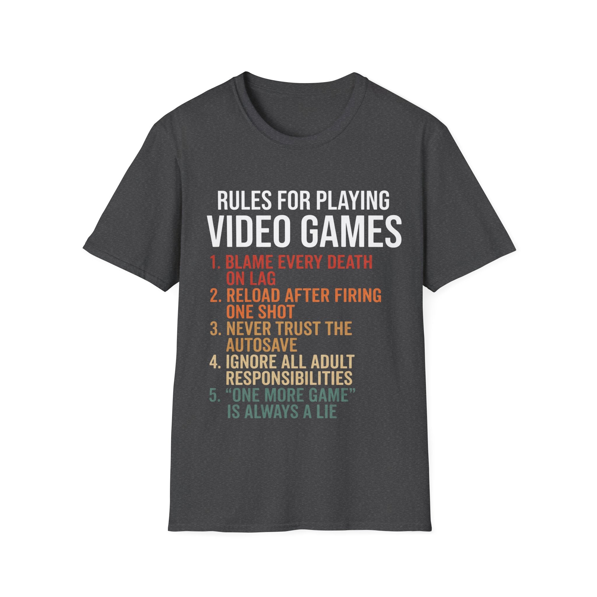 Rules for playing video games