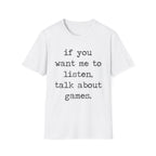 talk about games