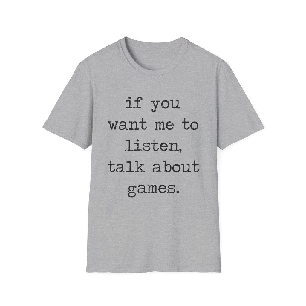 talk about games