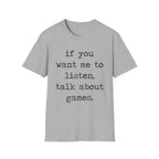 talk about games